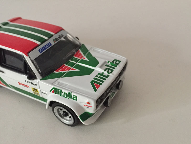Illustration for article titled Spaghetti Sunday - Fiat 131 Abarth 1/43 by Burago
